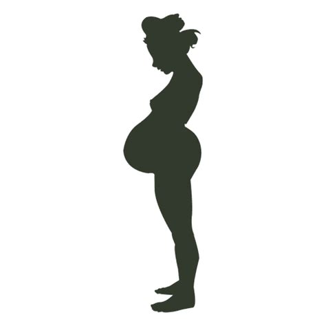 Pregnant Woman Silhouette Naked Transparent Png Svg Vector File
