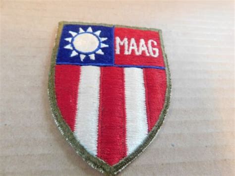 Maag Formosa Taiwan Shoulder Patch From 1958 Military Assistance