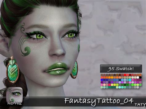 The Sims Resource Fantasytattoo04 By Tatygagg • Sims 4 Downloads