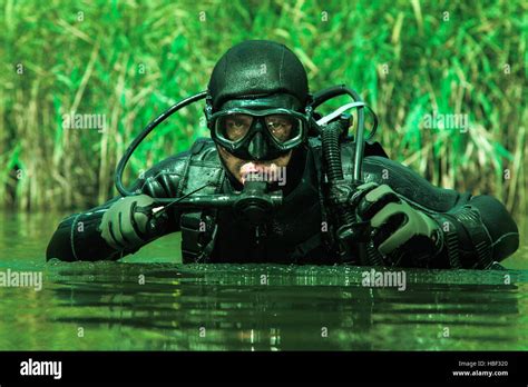 Navy Seal Frogman Stock Photo Alamy