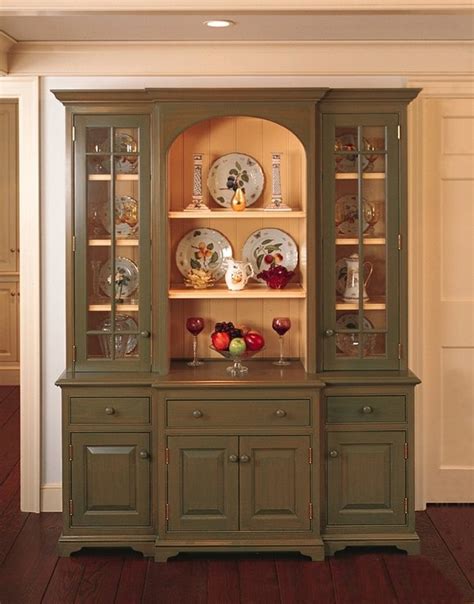 The term 'hutch dresser' is also used by furniture. Hutch with open shelves in the center | Corner cabinet ...
