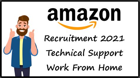 Amazon Recruitment 2021 Technical Support Work From Home Apply Now