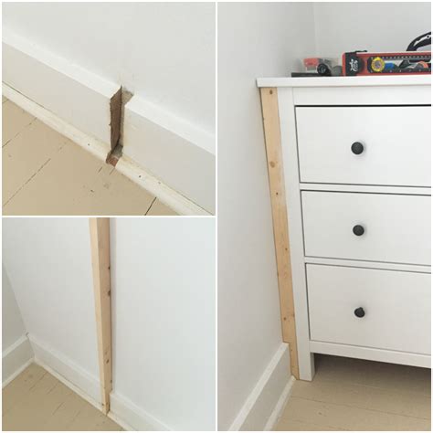 It even has a grate for heat/air vents underneath. Double Dresser Window Seat Built-In with Ikea Hemnes ...