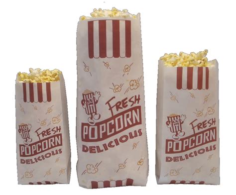 Centerstage Bulk Paper Popcorn Bags Medium Superior Grade Popcorn
