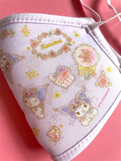 Official Sanrio My Melody Kuromi Licensed Kawaii Face Mask Etsy