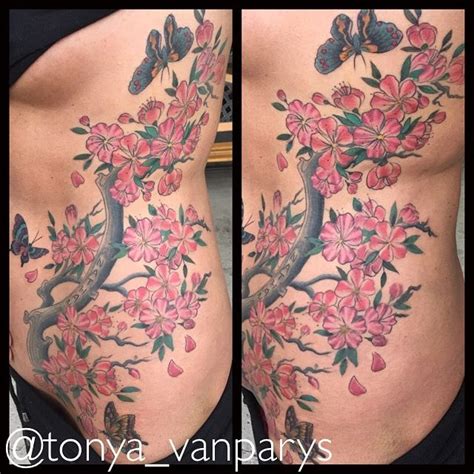 Cherry Blossoms Tattoo By Tonya Van Parys At The Tattoo Room