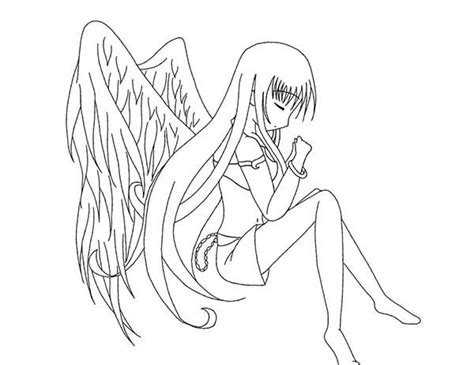 Anime Angel Coloring Coloring Pages