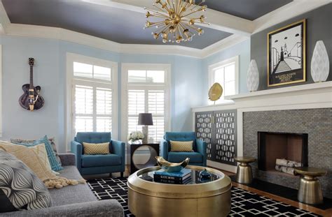 20 Blue Living Room Designs Decorating Ideas Design Trends