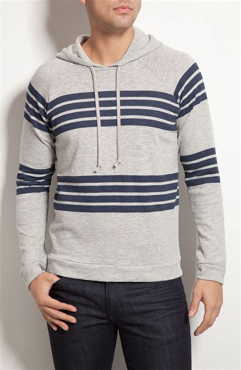 Vince Slub Knit Stripe Hoodie Nordstrom