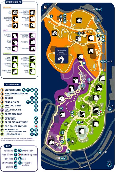 Zoo Map Smithsonians National Zoo