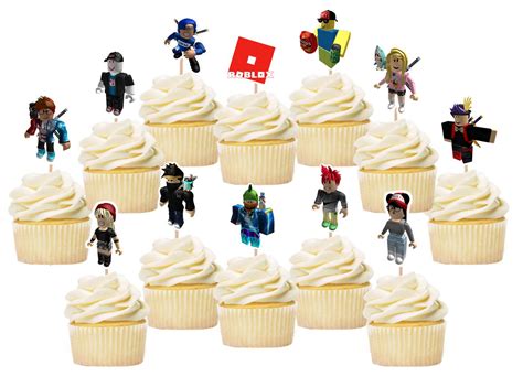 Roblox Birthday Cupcake Toppers