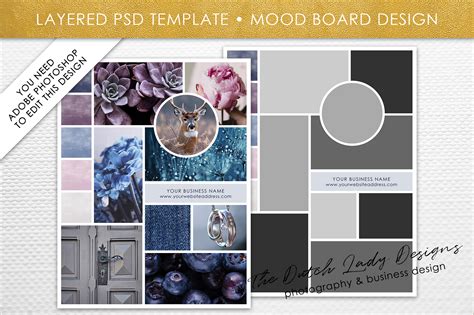 Mood And Vision Board Template For Adobe Photoshop Layered Psd Template