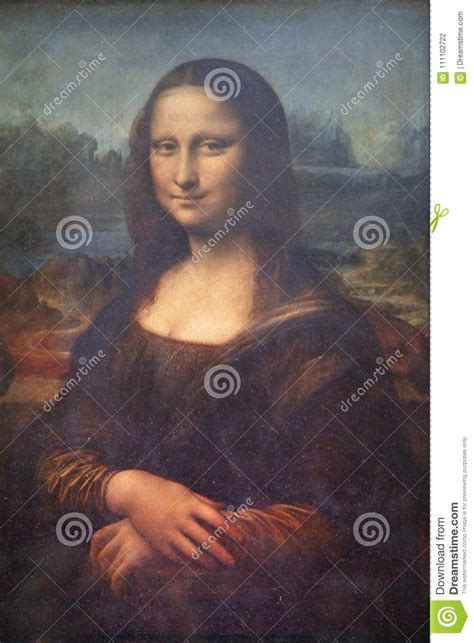 Mona Lisa Or Mona Lisa Painting By Leonardo Da Vinci In The Louvre