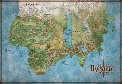 Hyborian Age Map Seen At Rdndmaps Rcimmeria