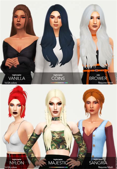 Kot Cat Mini Pack Of Clayified Hairs Sims 4 Hairs