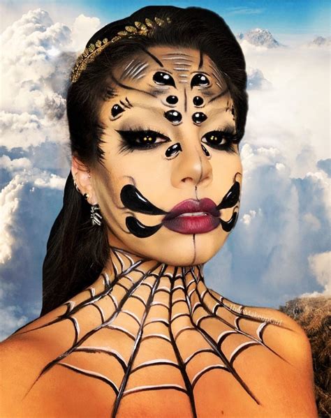 Pin By Christina Poursanidou On Face Body Painting Spider Makeup