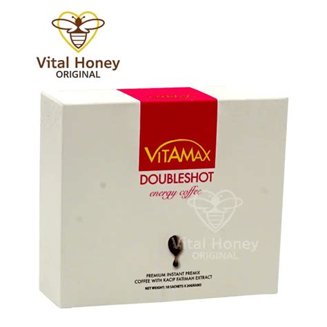 Vitamax Double Shot Energy Coffee For Her One Box Vital Honey Original