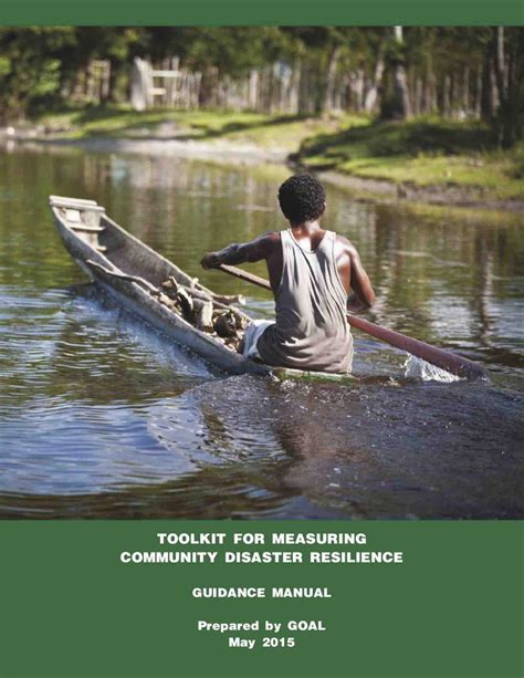 Toolkit For Measuring Community Disaster Resilience Guidance Manual