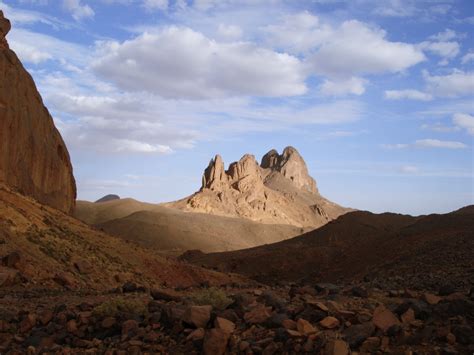 Hoggar Mountains Tassili Najjer Algeria Africa Desert Sahara Rock Stone
