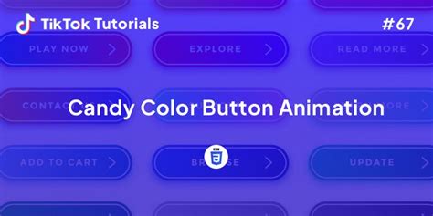 Tiktok Tutorial 67 How To Create A Candy Color Button Animation
