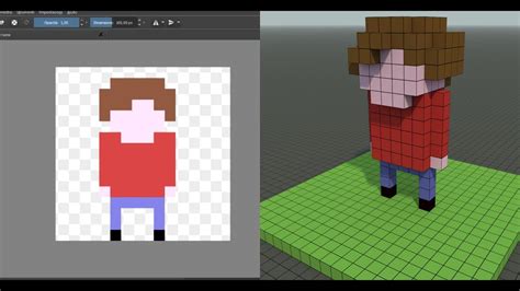 2d To 3d Character From Pixel Art To Voxel Art Youtube