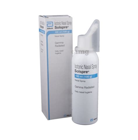 Nasonex works by reducing swelling in the nasal. Solspre Nasal Spray: Buy bottle of 100 ml Nasal Spray at ...
