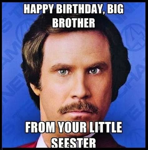 Funny Birthday Memes For Brother Birthday Hjw