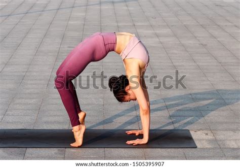 Side View Healthy Women Sportswear Practicing Stock Photo 1505395907