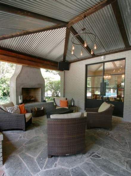 Put nails vertically into the frame. Super Kitchen Outdoor Metal Roof Ideas #kitchen (With ...