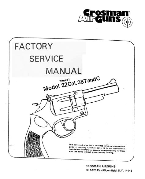 Crs38fsm Download Factory Service Manual For Crosman 38 Crs38fsm 6