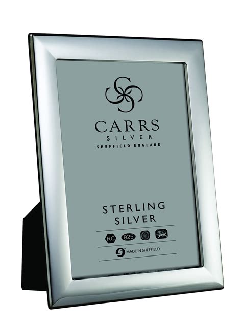 Plain Sterling Silver Photo Frame With Black Wood Back Greg Pepin Silver