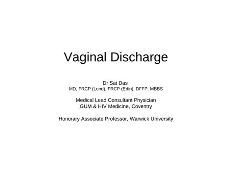 Pdf Vaginal Discharge