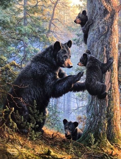 Celebrate Each New Day Bear Paintings Black Bears Art Bear Art