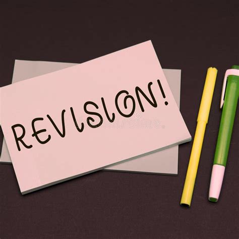 Inspiration Showing Sign Revision Business Approach Action Of Revising