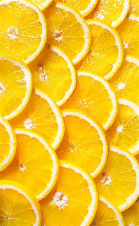 Background Of Orange Slices Fresh Sweet Oranges Stock Image Image
