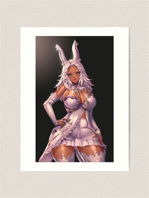 Hot Viera Race Final Fantasy Xiv 14 Ffxiv Series Sexy Lewd Thighstits Hentai Bunny Girl Art