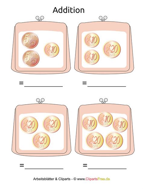 Hier finden sie kostenloses spielgeld zum ausdrucken. Druckvorlage für Grundschule rechnen mit Geld