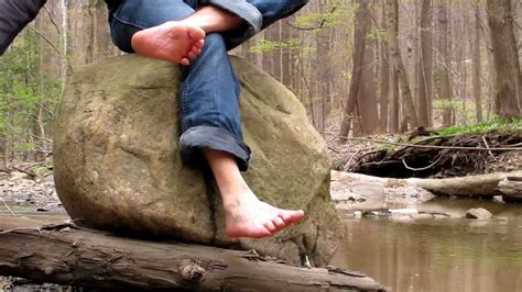 Hiking Barefoot Mud Water Moss Rocks Youtube