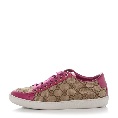Gucci Gg Supreme Monogram Brooklyn Sneakers 355 Pink 187232