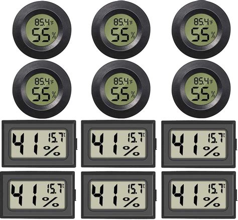 12 Pack Mini Hygrometer Thermometer Fahrenheit Or Celsius Meter Digital