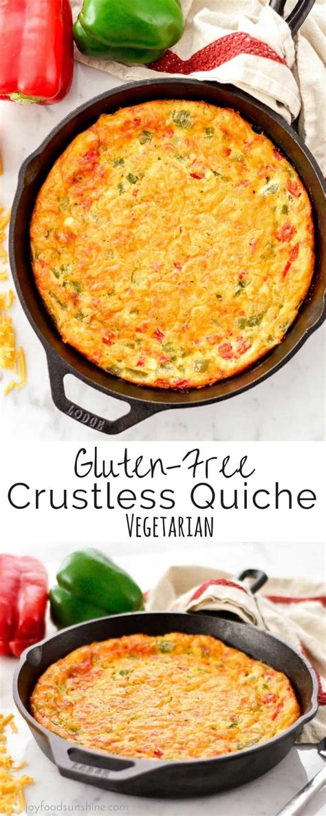 Gluten Free Crustless Quiche Joyfoodsunshine