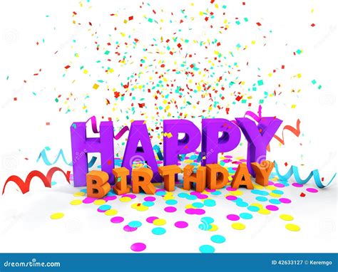 Happy Birthday Card Design Stock Illustration Image 42633127