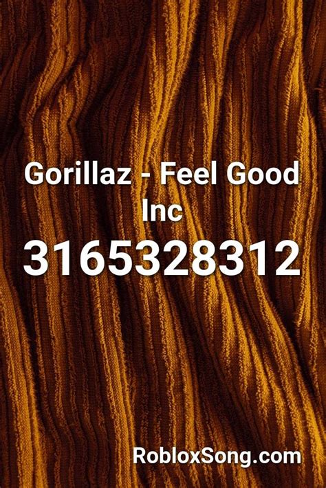 Gorillaz Feel Good Inc Roblox Id Roblox Music Codes In