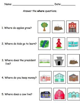 I entered first grade in 1989. Wh- Question Mega Pack for Preschool and Kindergarten by ...