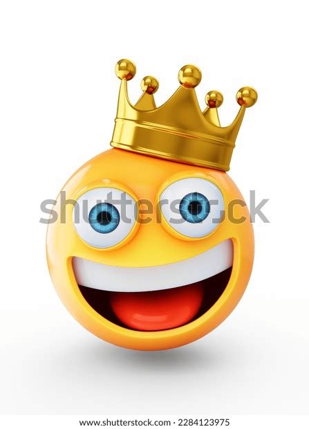3d Rendering King Emoji Isolated On Stock Illustration 2284123975