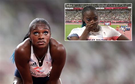 Dina Asher Smith Breaks Down In Tears On Tv As Hamstring Tear Wrecks Her Tokyo 2020 Olympics Dream