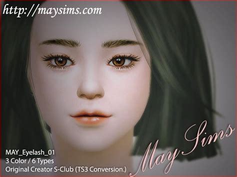 Eyelash 01 At May Sims Sims 4 Updates Sims Makeup