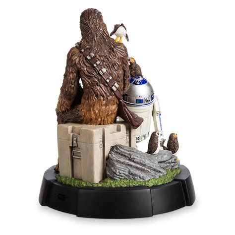 New Last Jedi Chewbacca R2 D2 And Porgs Limited Edition Figurine