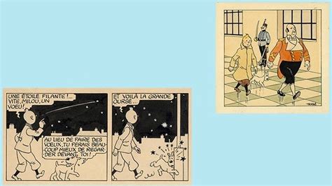 Rare Tintin Drawings On Auction In Paris Iran Arts