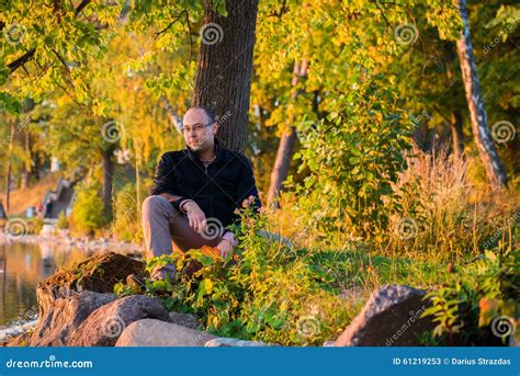 Man In Nature Stock Image Image Of Peace Rest Person 61219253